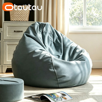 Housse de pouf inclinable moderne imperméable OTAUTAU DD107 en velours floqué gaufré 3D sans rembourrage inclus