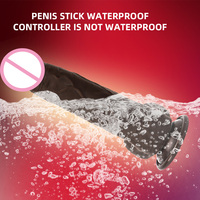 Dildo con Movimiento de Empuje y Calentamiento, Sensación de Piel Real, Dildos Telescópicos de Silicona para Mujeres