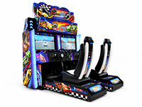 Máquina de Juego Arcade de Carreras de Autos 3D Operada con Monedas LECHUANG, Simulador de Conducción, Gabinete de Metal, Acrílico y Plástico, Centro de Entretenimiento Interior
