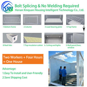 Contenedor Casa Cobertizo Prefabricado de Metal Fácil de Montar con Diseño Atornillable para Oficina, Escuela, Sala de Estar, Dormitorio, Taller, Centro Comercial - Product Image 5