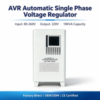 Estabilizador de Voltaje CA de 20 kVA y 220 V, Monitor de Motor para Refrigerador/Congelador y Aire Acondicionado, Regulador Automático de Voltaje