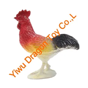 Benutzer definierte Hot Selling Kunststoff niedlichen Farm Animal Chicken Figuren für Dekorationen Classic Mini interessante Chicken Kid Toys