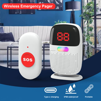 Boutons d'appel SOS alerte sonnette portable alarme soignant téléavertisseurs sans fil pour infirmière appelle les patients âgés urgences à domicile