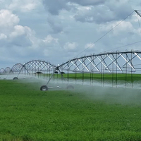 Fabricant chinois d'équipements agricoles avec fonction de fertigation, système d'irrigation à pivot central pour la production agricole