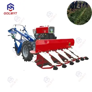 Maquinaria de recolección de cultivos, cortador y tractor diésel bunded montado/nuevo mini máquina cosechadora combinada de trigo y arroz