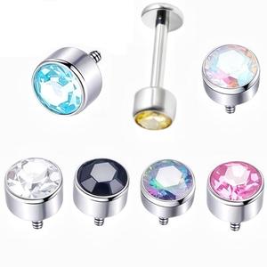 Piercing en Titane ASTM F136 G23 Hypoallergénique à Filetage Interne 16G pour Hélix, Tragus, Labret, Cartilage - Vente en Gros - Product Image 4