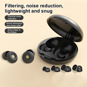 Bouchons <span class=keywords><strong>d</strong></span>'oreilles pliables en silicone réutilisables haute fidélité pour la réduction du bruit, pour le sommeil, les audiophiles et la sécurité - Product Image 2