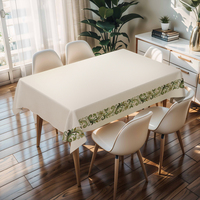 Nappe de mariage Art Déco beige RNPT avec dos en PU antidérapant, nettoyage facile, épaisseur 0,5 mm, pour la restauration