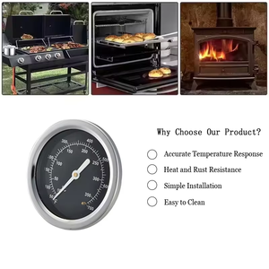 2025 горячая Распродажа, 304 из нержавеющей стали, циферблат для грилей, уличная кухонная печь, барбекю, водонепроницаемый бытовой тепловой индикатор без электричества - Product Image 2