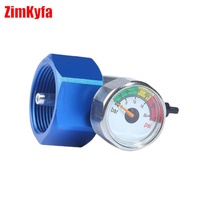 Adaptador de Aluminio Personalizable para Llenado de Tanques de Gas Propano Azul, Manómetros Roscados, Soporte OEM AF03-PA, 1 Año de Garantía