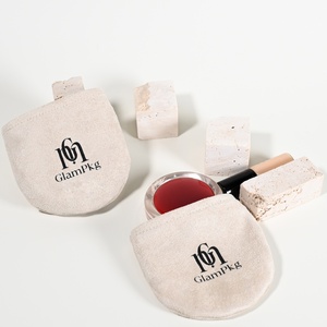 GLAMPKG Wholesale Luxury Custom Logo Packing Jewelry Storage Gift Makeup Cosmetic Velvet <b>Bag</b> Suede Pouch <b>Dust</b> <b>Bag</b> - Product Image 4