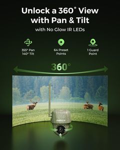 Reolink 4K 3G/4G LTE <span class=keywords><strong>Camera</strong></span> Đường Mòn di động, nhận dạng động vật, không phát sáng IR thông minh 360 ° PT chuyển động kích hoạt năng lượng mặt trời và máy ảnh Pin - Product Image 4