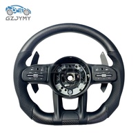 Volant en cuir et fibre de carbone pour Mercedes-Benz C GLC GLE W205 W213 W222 X253 W166 W167 GLE300 GLE350 GLE400 Sport Upgrade