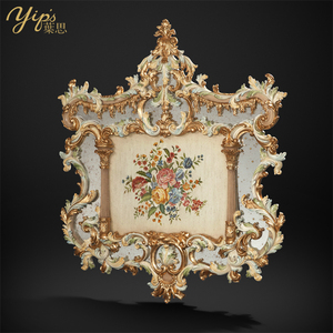 Yips LD-1608-1452 Série Européenne <span class=keywords><strong>Peinture</strong></span> à l'huile Peinte à la Main Motif Floral Classique Bois Original Décoration Murale Panneau Complet - Product Image 2