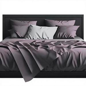 Juego de Funda de Edredón de Satén de Lujo, 60 Hilos, Color Rosa Antiguo Brillante, 2 Piezas - Product Image 1