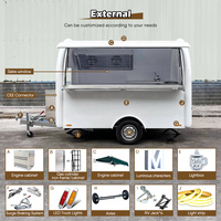 Remorque alimentaire personnalisée JINLIJING entièrement équipée, cuisine mobile commerciale, boulangerie, camion de restauration rapide pour la vente