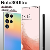 Prix Usine Smartphone 5G Note 30 Ultra 7,3 Pouces Android 14 16 Go + 1 To de Stockage 3G/4G/LTE Version US Deca Core FHD AMOLED