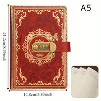 Agenda/Diario Personalizada 2026 con Tapa Dura de Cuero A5, Hojas Sueltas, para Estudiantes, con Cubierta de PU, Opción de Regalo