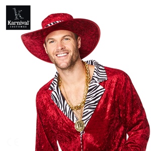 Traje <span class=keywords><strong>de</strong></span> <span class=keywords><strong>gangster</strong></span> rojo <span class=keywords><strong>de</strong></span> los años 70 y 80 para <span class=keywords><strong>hombre</strong></span>, ideal para Halloween, carnaval, fiestas y actuaciones, estilo TV/cine, chaqueta y pantalones. - Product Image 2