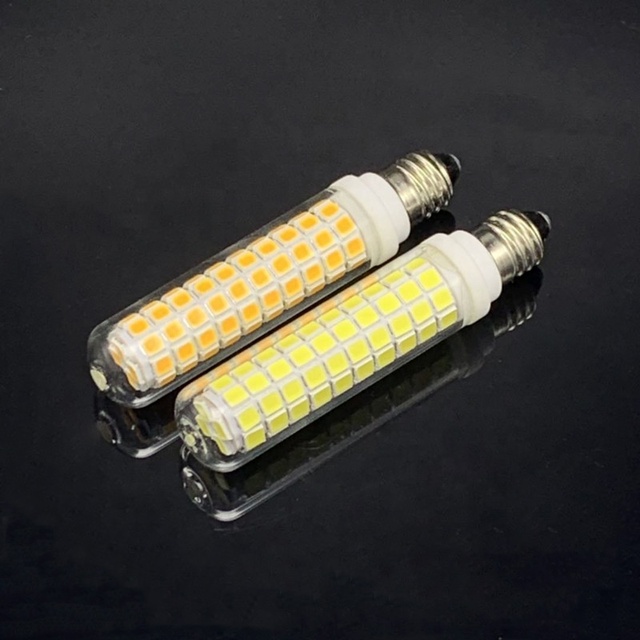 E11 Dimmable LED Corn Light Bulb 10W 13W Ceramic Crystal Candle Light AC220V AC120V Kitchen Ceiling Fan Light 150W Halogen Lamp