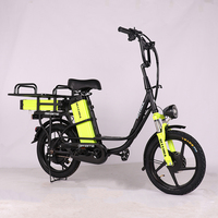 Vente en gros d'usine OEM Vélo électrique 18 pouces 60V 21Ah City Road Adultes Long Range Cargo Freight Food Delivery Bicycle électrique 500W