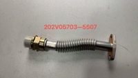 Suku Cadang Mesin Truk Howo Supercharger Turbocharger Saluran Pengembalian Oli 202V05703-5507