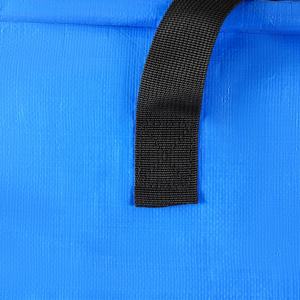 ถุงเก็บของ PE สีน้ำเงินขนาดใหญ่พิเศษ แข็งแรง ทนทาน กันน้ำ สำหรับการขนย้ายและใช้เก็บที่นอน พร้อมซิปและหูหิ้วเสริมความแข็งแรง - Product Image 6