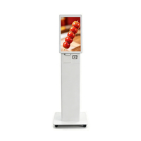 Máquina de Pedidos con Sistema Android 11 de 21.5 Pulgadas para Cafetería y Panadería con Escáner de Código QR y Terminal de Impresora Térmica