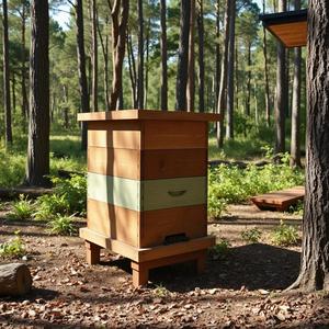 Nid d'abeilles simulé biomimétique à double étage en bois pour l'élevage des abeilles et la récolte du miel - Product Image 3