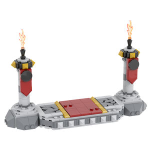 Base di Bowser di <span class=keywords><strong>Mario</strong></span> Leguoguo MOC MOOXI MOC1223 Set di Costruzioni con Minifigure Giocattolo Senza Personaggi - Product Image 4