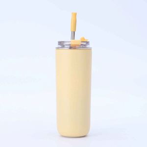Stainless Steel Tumbler With <b>Straw</b> Vacuum Insulated Travel Mug Minimalist Design Multiple Colors Available - Product Image 6