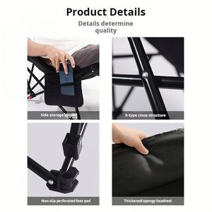Chaise de plage pliable légère et portable de haute qualité pour adultes, idéale pour les pique-niques en plein air - Product Image 4