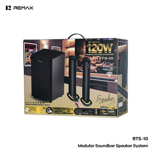 2.1 Modular Speaker System Detachable <b>Wireless</b> <b>Subwoofer</b> 120W BT 5.3 Multiple Inputs Remote 1. 2.1-channel System for a - Product Image 3