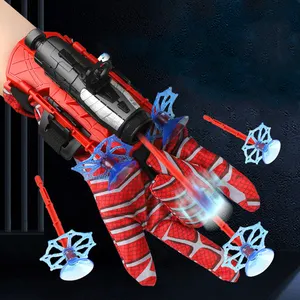 2023 Wholesale New Spider Soft projectile Launcher Toy Wrist Shooter Gun Soft Bullet Gun Stick To The Wall Children's Toy