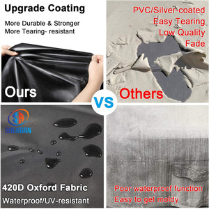 147*132*76cm Heavy Duty Patio rettangolare nero all'aperto impermeabile biliardino <span class=keywords><strong>gioco</strong></span> di calcio - Product Image 4