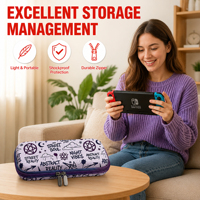 Étui de transport rigide en EVA personnalisé pour console de jeu portable, sac de rangement de voyage avec logo personnalisé
