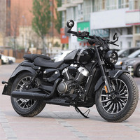 Moto de voyage rétro pour hommes Benda Jinjila Gray Stone 300CC JSJ250-2, moteur bicylindre en V, vitesse maximale de 180 km/h