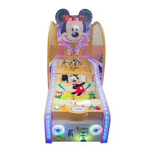 Macchina da basket per Mouse con mickey per bambini a gettoni per parco colorato