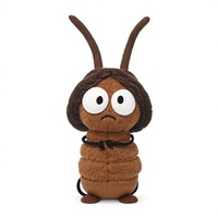 Peluche amusante en forme de cafard avec rembourrage en coton PP, coussin de sommeil pour filles, cadeau d'anniversaire