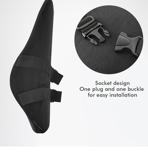 Ortopédico Confort Silla de ruedas Madera Coche Respaldo Almohada Espuma viscoelástica Cojines de soporte lumbar para silla - Product Image 5