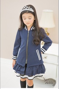 Wholesale Children Clothing Preppy Style Long Sleeve Lovely Dress With Zipper for Kids Girls From China Supplier - Product Image 2