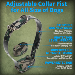 रिमोट कंट्रोल ट्रेनर के साथ तीन कुत्तों को एक साथ प्रशिक्षित कर सकते हैं कुत्ते इलेक्ट्रिक प्रशिक्षण कॉलर कुत्ते प्रशिक्षण कॉलर - Product Image 4