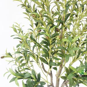 Offre Spéciale maison jardin décoration nouveau Design feuille de soie Faux Simulation bonsaï plante <span class=keywords><strong>olivier</strong></span> artificiel - Product Image 5
