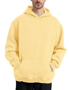 Sweat à capuche surdimensionné pour homme en coton 100% de haute qualité, 600 g/m², avec impression personnalisée, lourd, pour l'hiver - Product Image 6