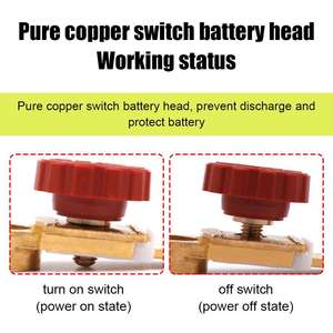 Batterie-Trennschalter Auto-Stromunterbrechungsschalter Batteriekopf Auto-LKW Mehrzweck-Batterie-Stromunterbrechungsschalter Schutz - Product Image 6
