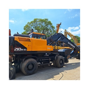 Excavadora de ruedas HYUNDAI 210W-9T usada de 21 toneladas, de alta calidad y duradera, para trabajos de demolición, en oferta. - Product Image 1