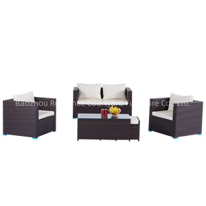Offre Spéciale : Fauteuil <span class=keywords><strong>en</strong></span> Osier Personnalisable – Ensemble Canapé et Chaises <span class=keywords><strong>de</strong></span> Patio <span class=keywords><strong>en</strong></span> Rotin PE Polyvalent <span class=keywords><strong>pour</strong></span> Hôtels - Product Image 1