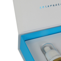 Boîte d'emballage rigide en carton argenté personnalisée pour aligneurs dentaires, avec insert en mousse EVA et fermeture magnétique