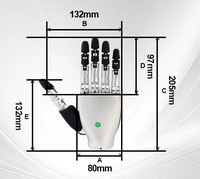 Mano inteligente con corto tiempo de entrega, mano robótica, mano protésica biónica con protocolo Can RS485 y control Bluetooth