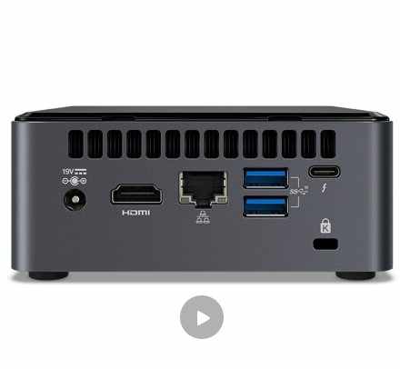 Intel NUCミニPCベアボーンパフォーマンスキットNUC10i7FNH i7-10710U 